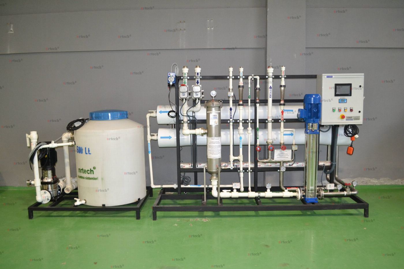 REVERSE OSMOS SİSTEMİ – nrtech® RON 2880 & CIP Yıkama Sistemi